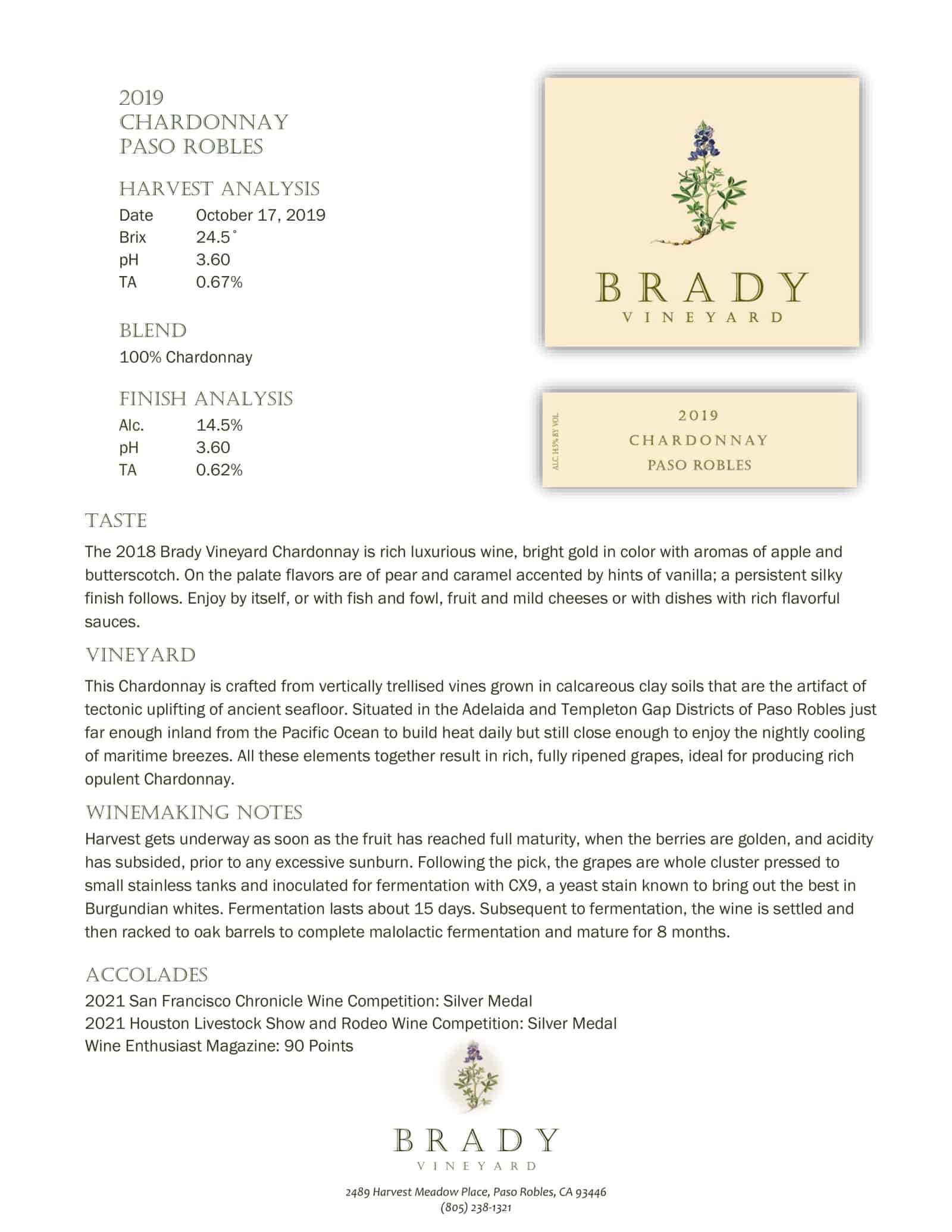 Bronco Trade Brady Vineyards